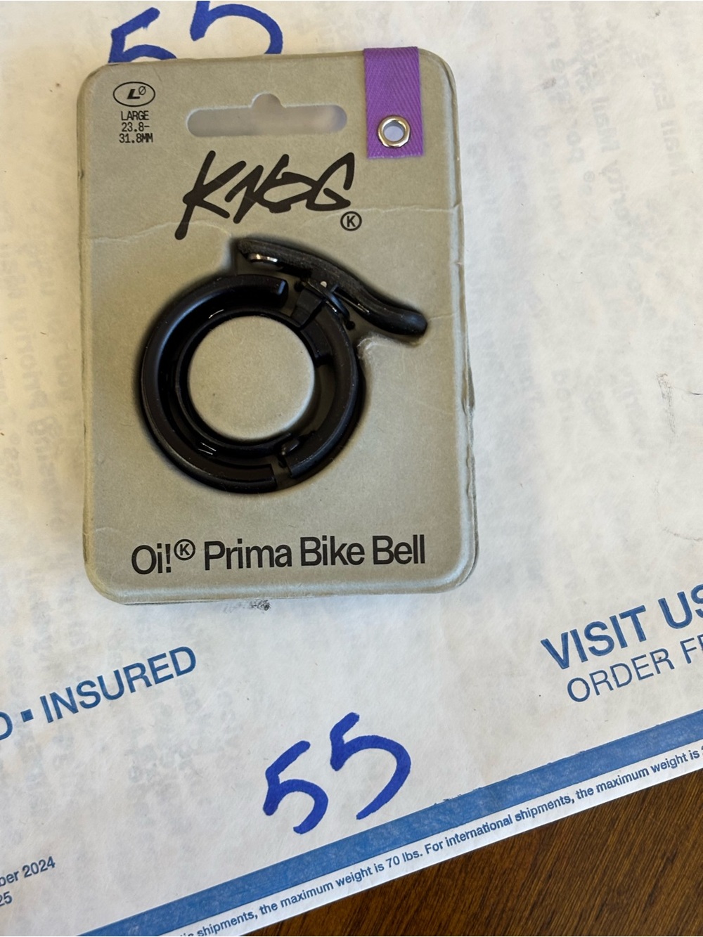 Knog Oi Prima Bell - Large (23.8-31.8mm) | Anthracite